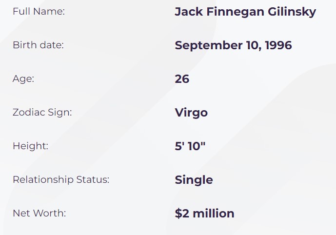 Jack Gilinsky - Age, Bio, Birthday, Family, Net Worth